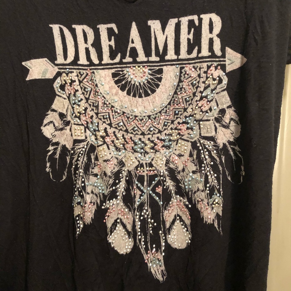 OCCASION Dreamer Thin Black Short Sleeves Tee 2X
